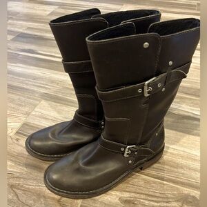 Dark Brown UGG Leather Riding Boots
Size 8.5